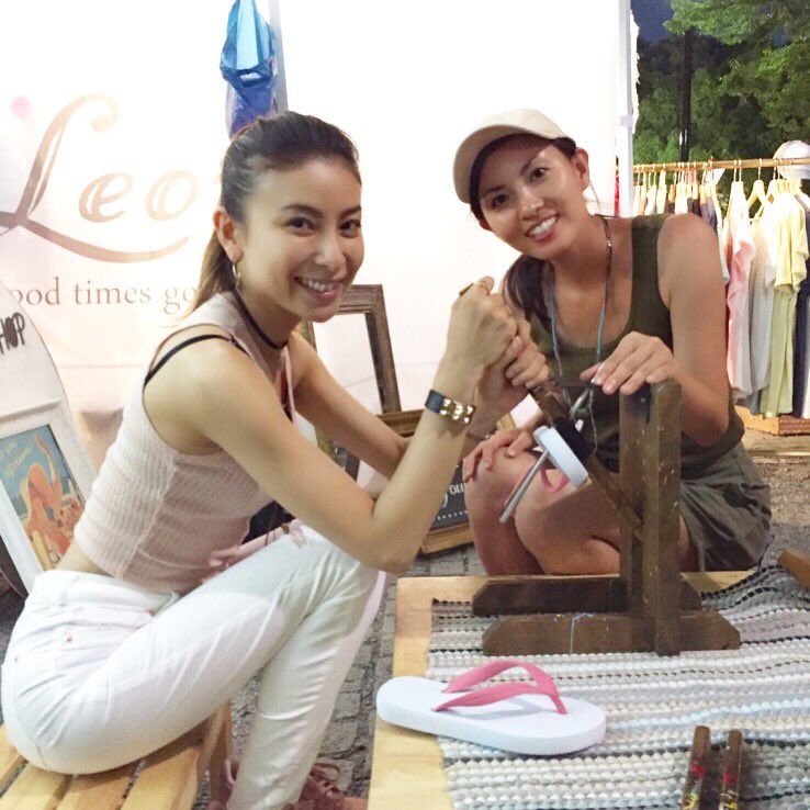 Manah Tarock على تويتر 楽しかったサンダル作り 夏休みの思い出ができた 野村恵里ちゃんは堀越時代の後輩で 十何年ぶりの再会だったんだ 会えてほんっとに嬉しかった