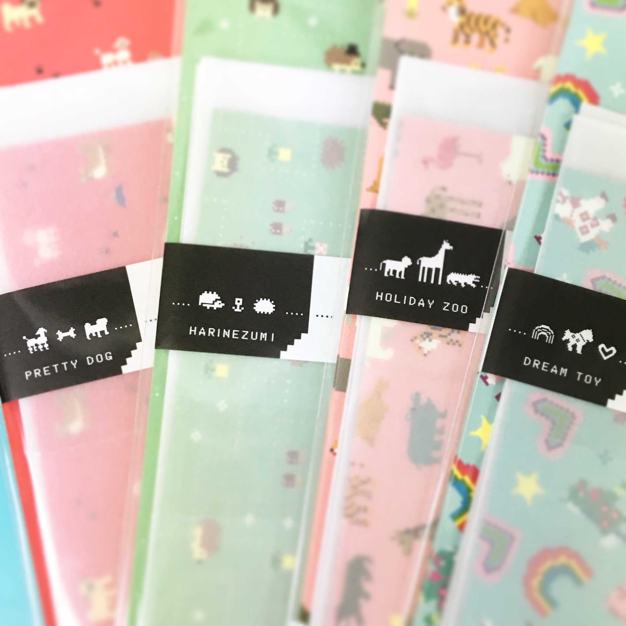 オリエンタルベリー 新シリーズ Dot Bit ドットビット の紹介 Dotbitシリーズのレターセットは全4種類 帯にいる それぞれのモチーフシルエットがポイントです Dotbit ドット絵 オリエンタルベリー レターセット 発売中 ト