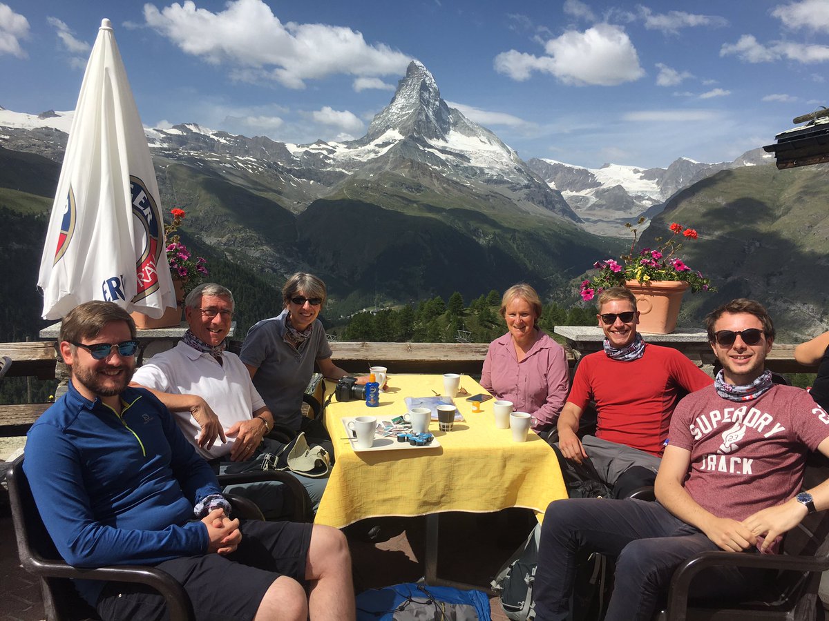 Team selfie at Feldskin, Saas Fee, and Matterhorn. Another awesome Geography trip to Switzerland with <a href="/ExeterSchoolUk/">Exeter School Devon</a>