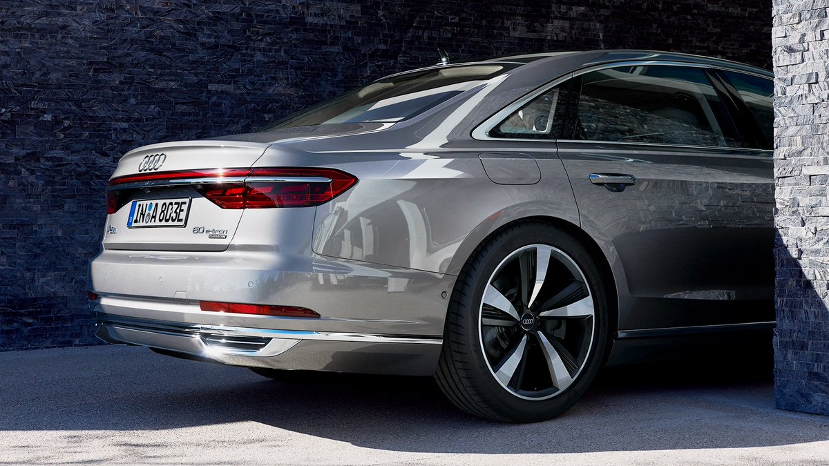 AudiOfficial's tweet image. Here it is - our new baby: The all-new #AudiA8 #AudiSummit #NoMoreCamouflage