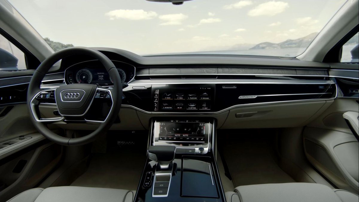 AudiOfficial's tweet image. Here it is - our new baby: The all-new #AudiA8 #AudiSummit #NoMoreCamouflage