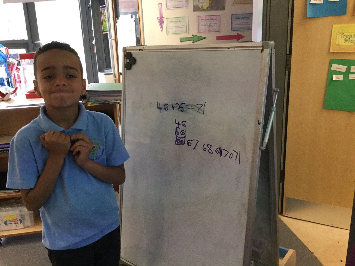 Look at Jayden's strategy for working out his calculation! Good explanation too!
#GrowingGreatMindsTogether