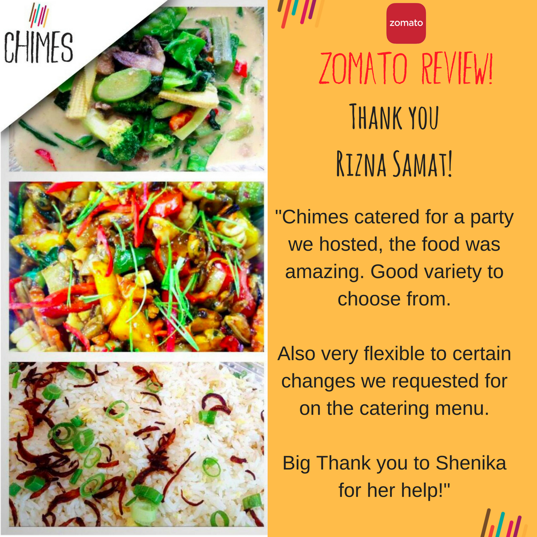 ChimesDubai's tweet photo. #thankyou for your amazing #review! #chimescatering #chimewithus #chimesdubai #asianfood #mydubai #dubaieats https://t.co/JRIzynnfSQ