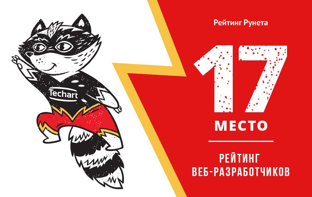 У нас 17 место в рейтинге веб-студий ('Рейтинг Рунета')! И 1 место в среднем ценовом сегменте! Ура! ratingruneta.ru/web/