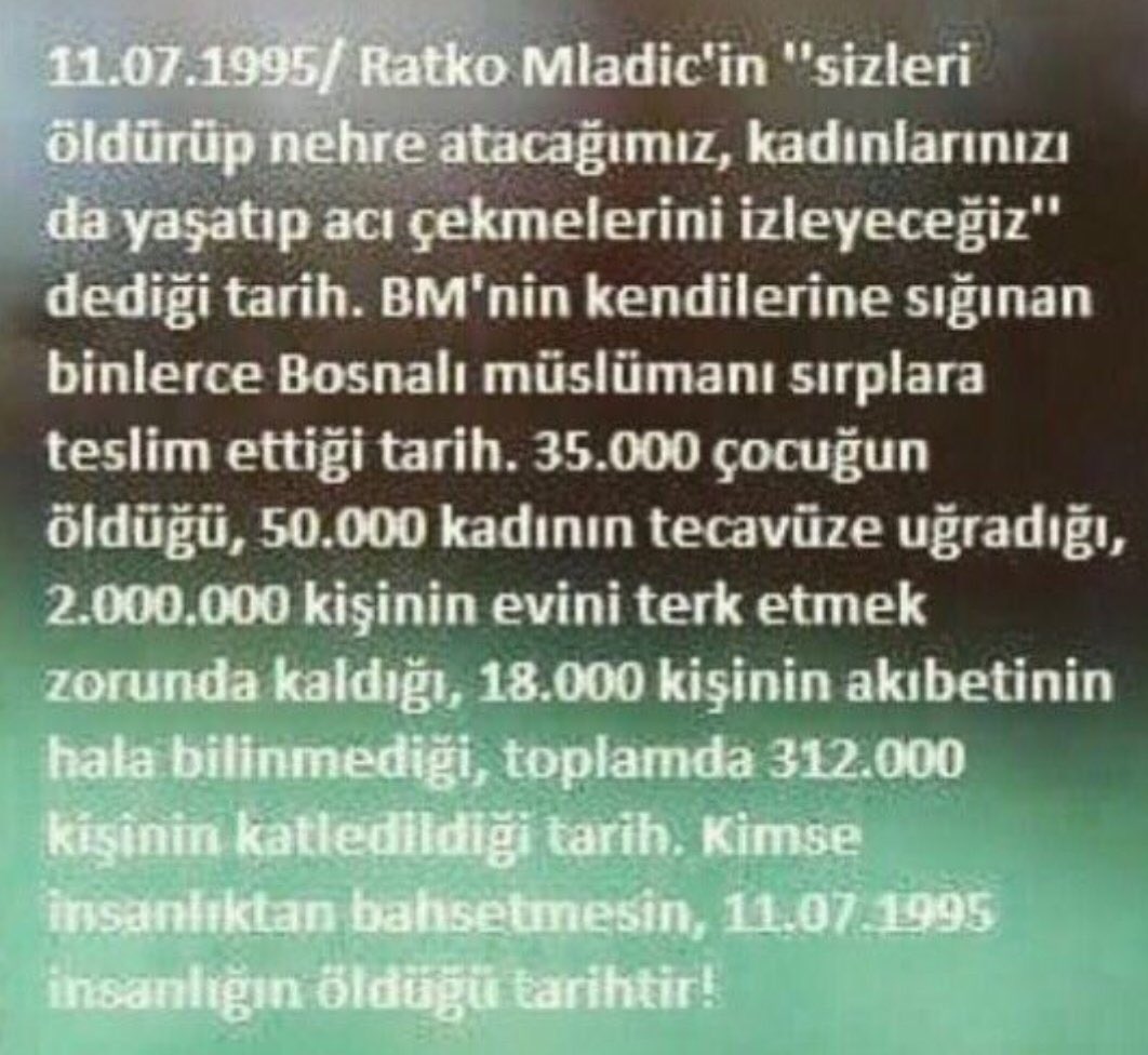 #Srebrenica