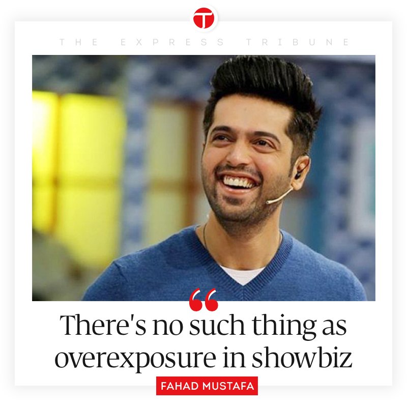 ETLifeandStyle's tweet photo. There's no such thing as overexposure in showbiz: Fahad Mustafa https://t.co/0hTf6Ng7Pu https://t.co/mGZJFAkBXQ