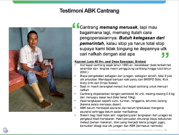 kkpgoid's tweet photo. “Save cantrang”? Pemilik kapal cantrang harus jujur dengan ABK berapa bagi hasil mereka. #standforSusi https://t.co/xHPxlIBaL6