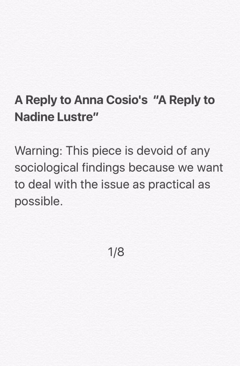 teamtwinflames's tweet photo. A Reply to Anna Cosio's " A Reply To Nadine Lustre" https://t.co/8uxVZ7UziH