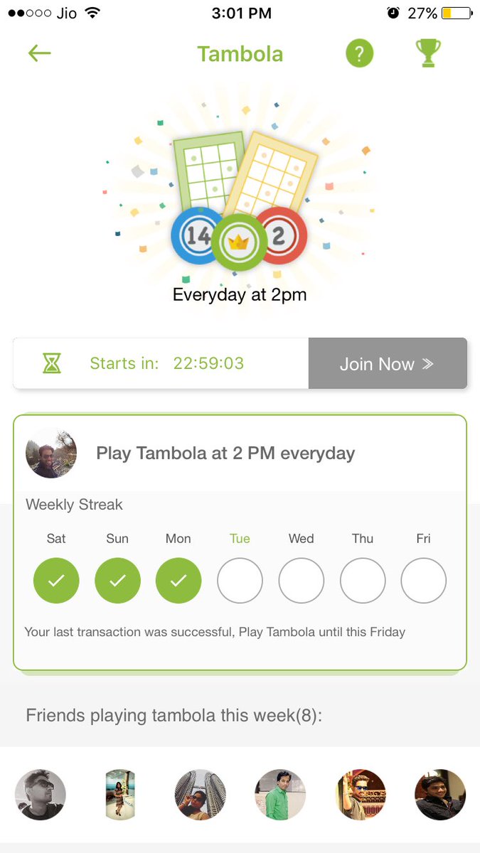 captrahulj's tweet photo. @CrownitApp Now at 3pm im getting this error. How do i play #Tambola https://t.co/jegUzTgb1c