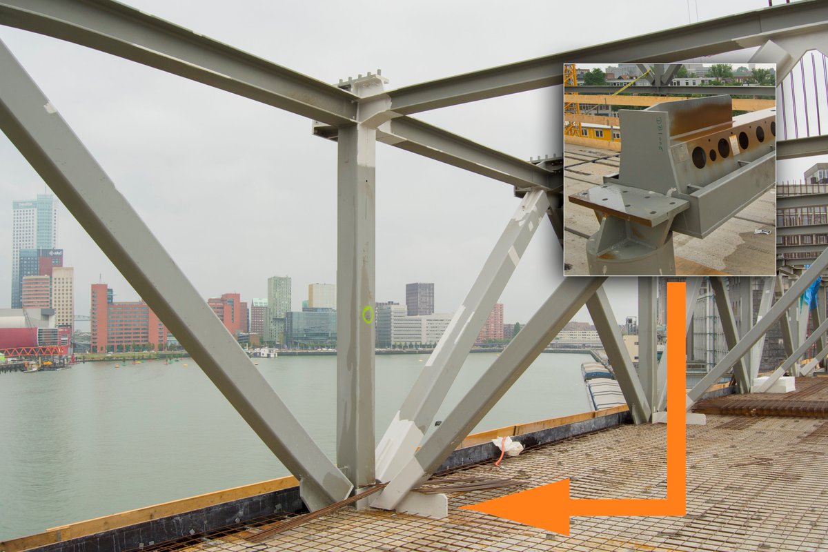 #Fenixloodsen. De eerste #DELTABEAM staal-betonliggers zijn opgenomen in de vloer en volgestort met beton <a href="/heijmansnl/">Heijmans</a> Brandwerendheid #Rf120