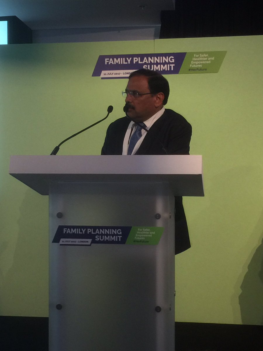 JeffJhpiego's tweet photo. CK Mishra MoHFW India - new ideas, deeper reach, better strategies for #FamilyPlanning in India. Committing $3B by 2020. #SheDecides. https://t.co/JLmgQ5fCwN