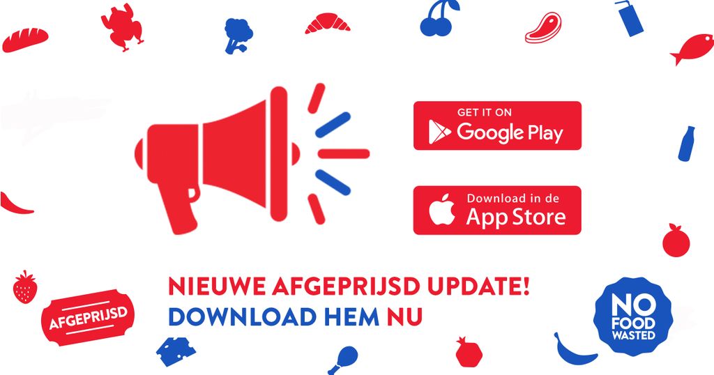 De beste #app tegen #voedselverspilling is nu nóg beter! Download hem nu via nofoodwasted.com/download.