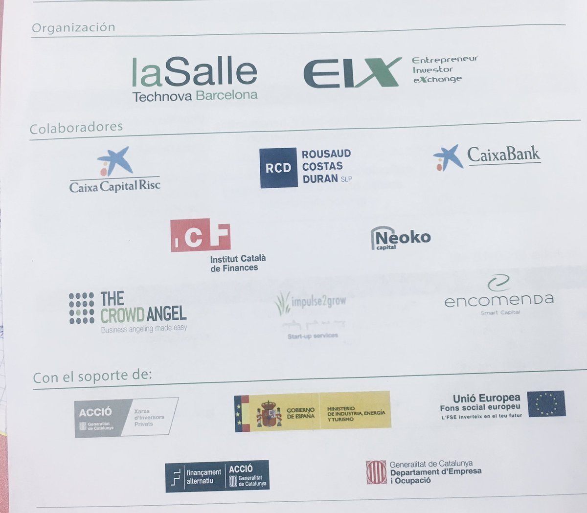 eix_technova's tweet photo. XII edicion de la Escuela de Business Angels @JosepMPique #BAS2017 https://t.co/1h84cluZMi
