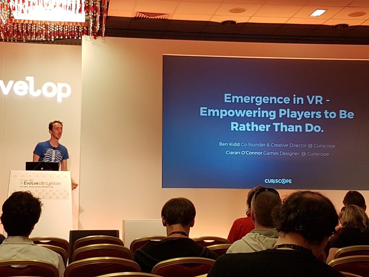 MataHaggis's tweet photo. Interesting talk by @curiscope about their philosophy of using spatial immersion in #VR to strengthen environmental awareness. #developconf https://t.co/4d7jrO2uGq