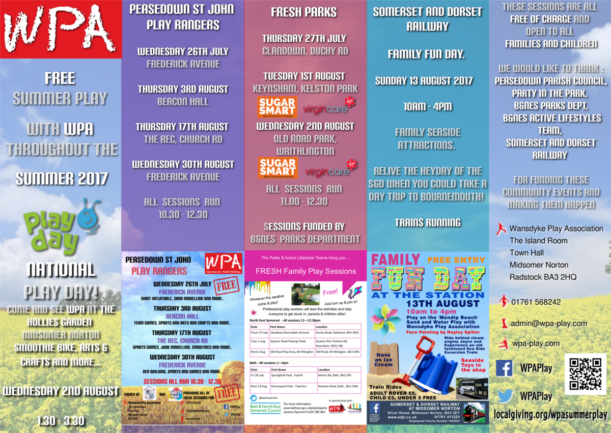 playandthings's tweet photo. #Play with @wpaplay #Free #Summer #Play through the #Holidays #Fun #Play #Outdoors #Families @BathnesParks @SugarSmartBANES @VirginCare https://t.co/3UI3DreTiH