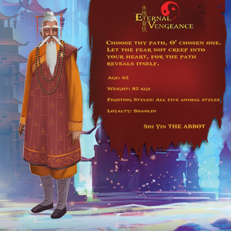 ShaolinMax's tweet image. One of the three elders of the order of Shaolin. Eternal Vengeance a shaolin kung fu game! Coming soon so stay tuned!