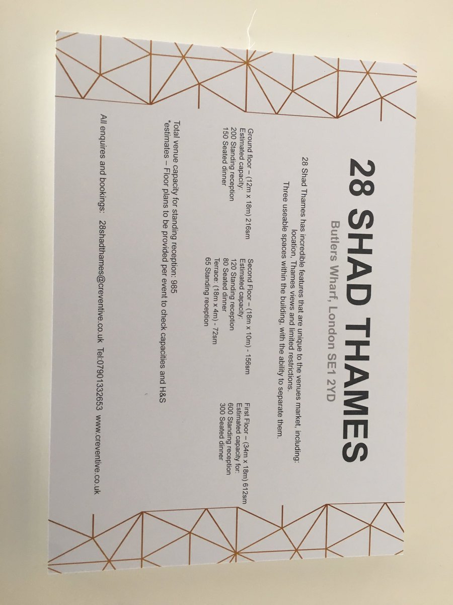 creventivelikes's tweet photo. 28 Shad Thames has launched. Please come and see our amazing spaces https://t.co/JZioq9wQUU