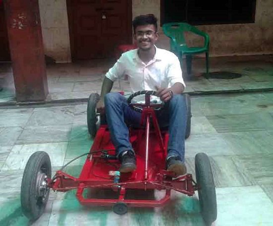 Mechanical Engineer from India designs an #EcoFriendly #car that runs on battery costing just Rs. 35,000