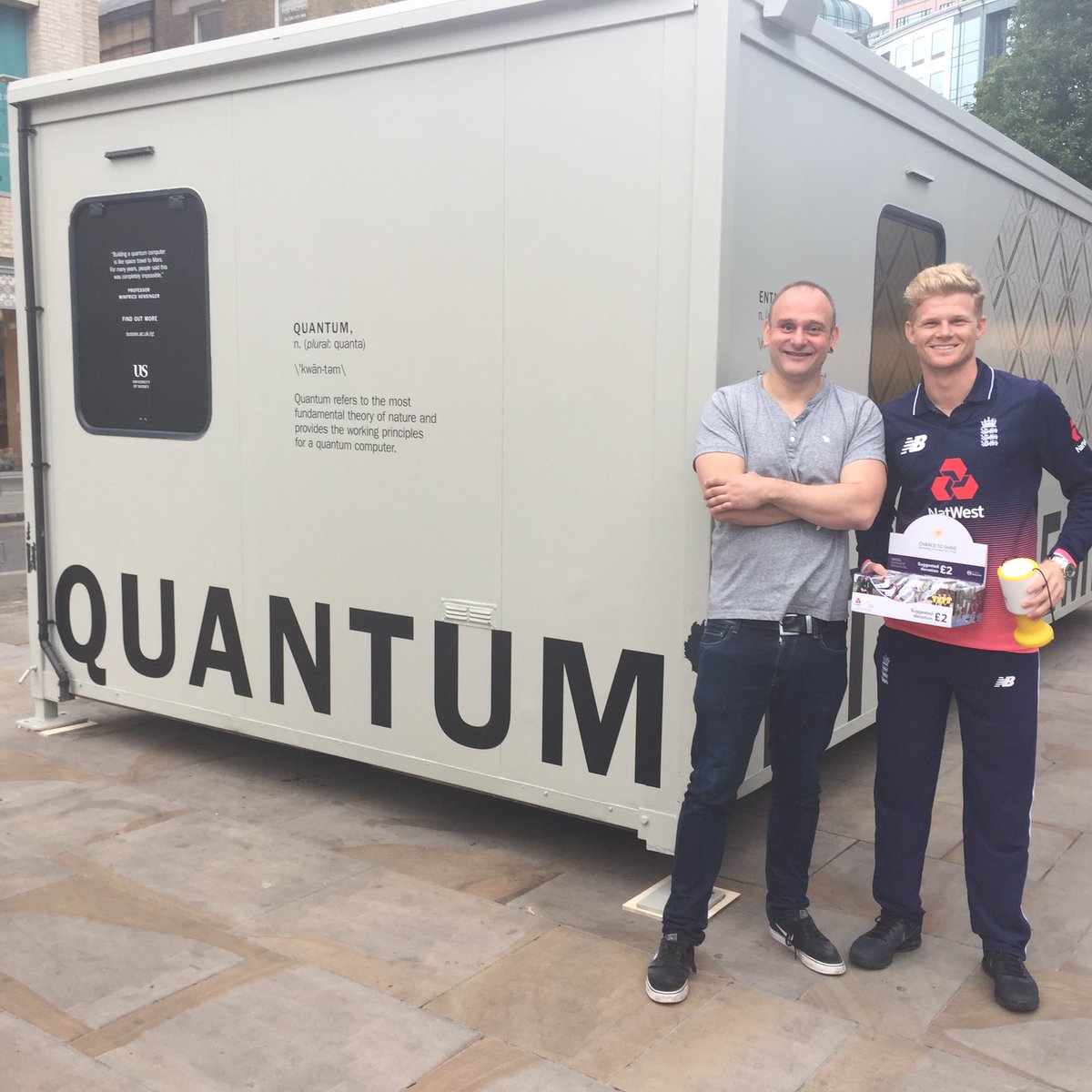 SussexUni's tweet image. Nice to be joined, however fleetingly, by England cricketer @SamBillings and ex-England captain, @MichaelVaughan. Good luck guys!