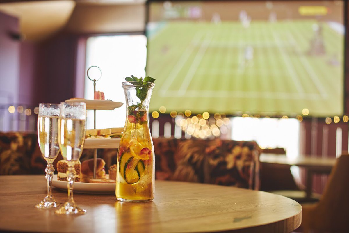 croftjonesco's tweet photo. Book in this Sunday for #Wimbeldon2017 Afternoon tea from £17 or strawberries&amp;cream with Pimms £16 Huge screen to watch the final LIVE 🎾🏅🍰🥂 https://t.co/ZNojRzGpCJ