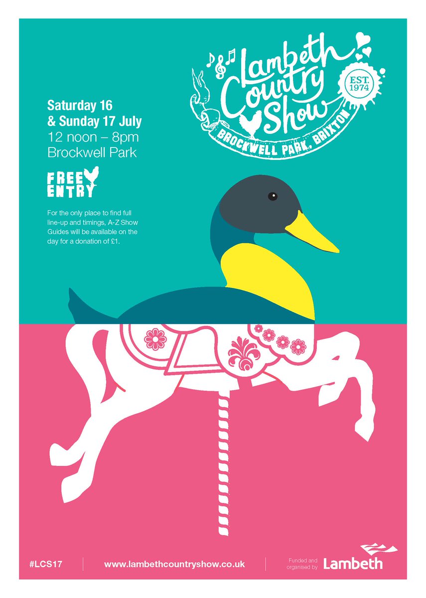 We have loved working with <a href="/lambeth_council/">Lambeth Council</a> creating #festival collateral for the 4th time <a href="/lblcountryshow/">Lambeth Country Show</a> #LCS17 #22portfolio #summerfun