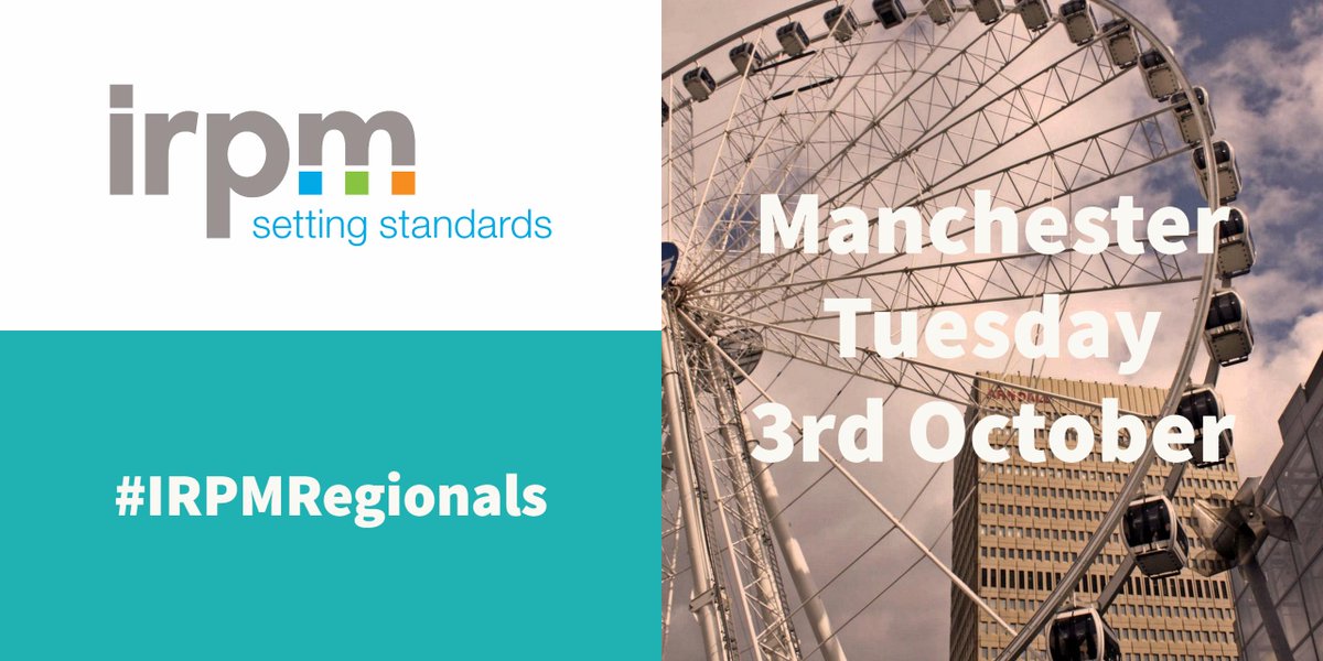 IRPMONLINE's tweet photo. #SaveTheDate for your IRPM Regional: #Manchester 
3rd October 2017 https://t.co/qb32tY2Tg6