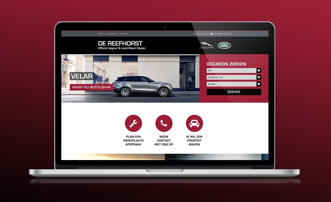 De website van <a href="/reefhorst/">De Reefhorst</a> staat LIVE! Kijk snel op reefhorst.nl - Official Jaguar &amp; Land Rover Dealer #jaguar #landrover