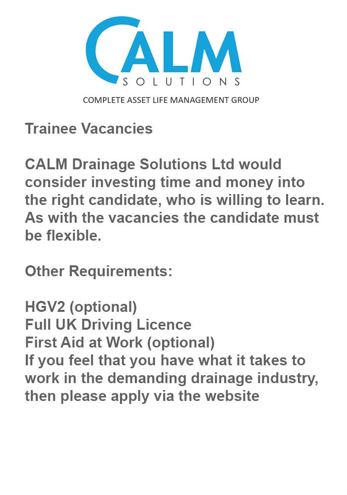 CalmGroup's tweet image. #TraineeVacancies #CalmSolutions