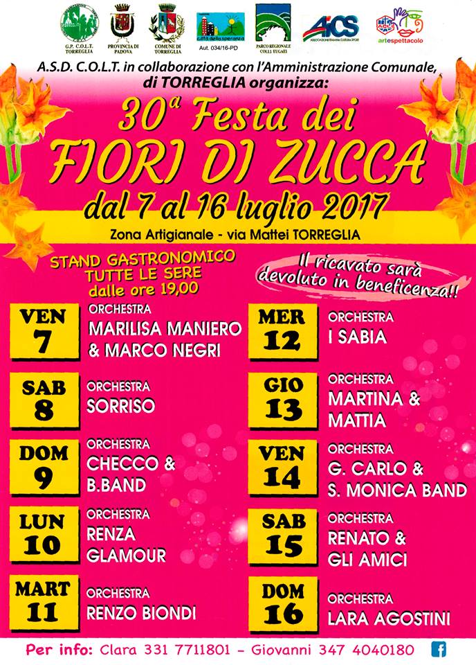 In #Veneto, a #Torreglia (PD), 30a #Festa dei fiori di zucca goo.gl/kmBCe7