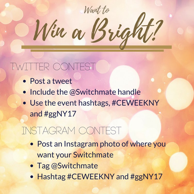 myswitchmate's tweet photo. Who wants a free Switchmate Bright?? Enter on Twitter or Instagram to win! #maketheswitch #switchmate #CEWEEKNY https://t.co/q988WH6wPC