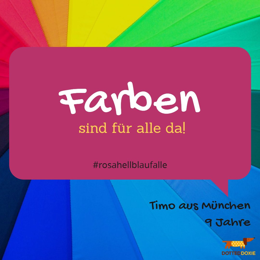 Dotted_Doxie's tweet photo. Danke Timo aus München für Dein cooles Statement 😎🗨️💓👏 #dotteddoxie #rosahellblaufalle #rollenklischees #rollenzuschreibung #gendercoding https://t.co/8lOiGzwuoN