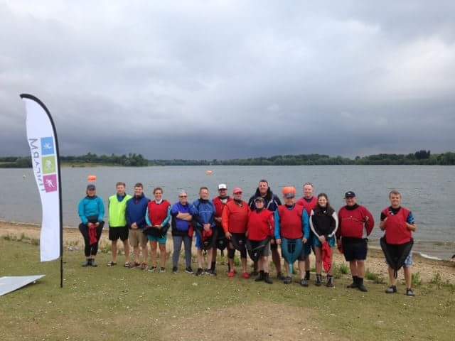 essex_kayakers's tweet image. Safety work with Swim safety at the Alton Water Triathlon.