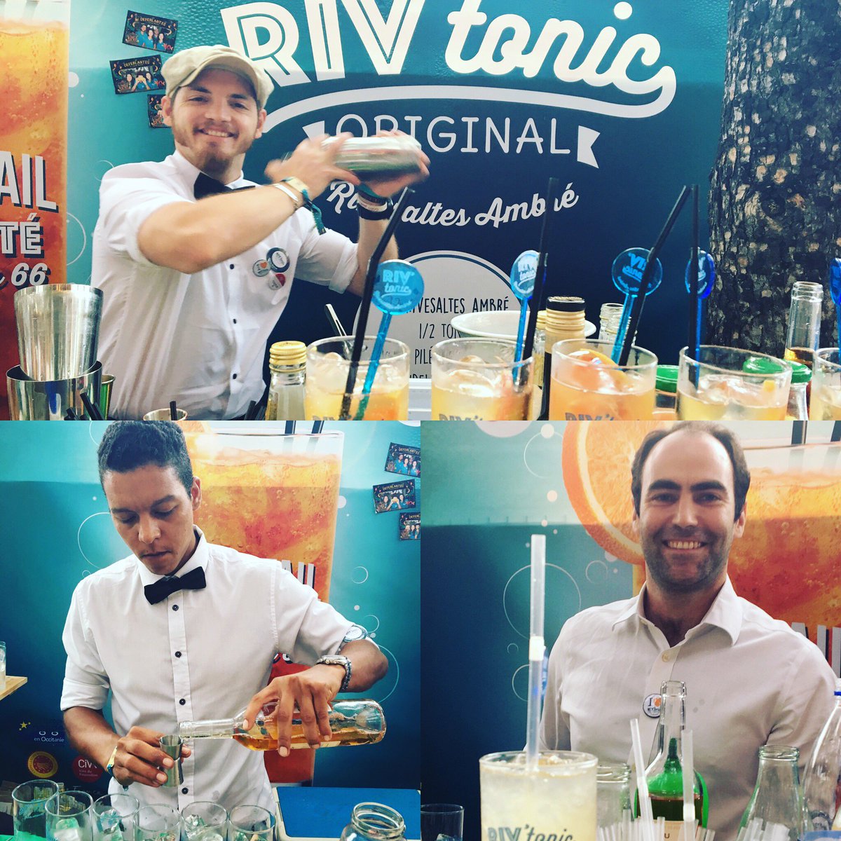 clairdelunefab's tweet photo. [READY] Les barmen sont prêts pour la dernière #rivtonic battle du voyage ! #vinsduroussillon #eventpresse #influence #vin #Deferlantes17 https://t.co/xOhNZAuXNR