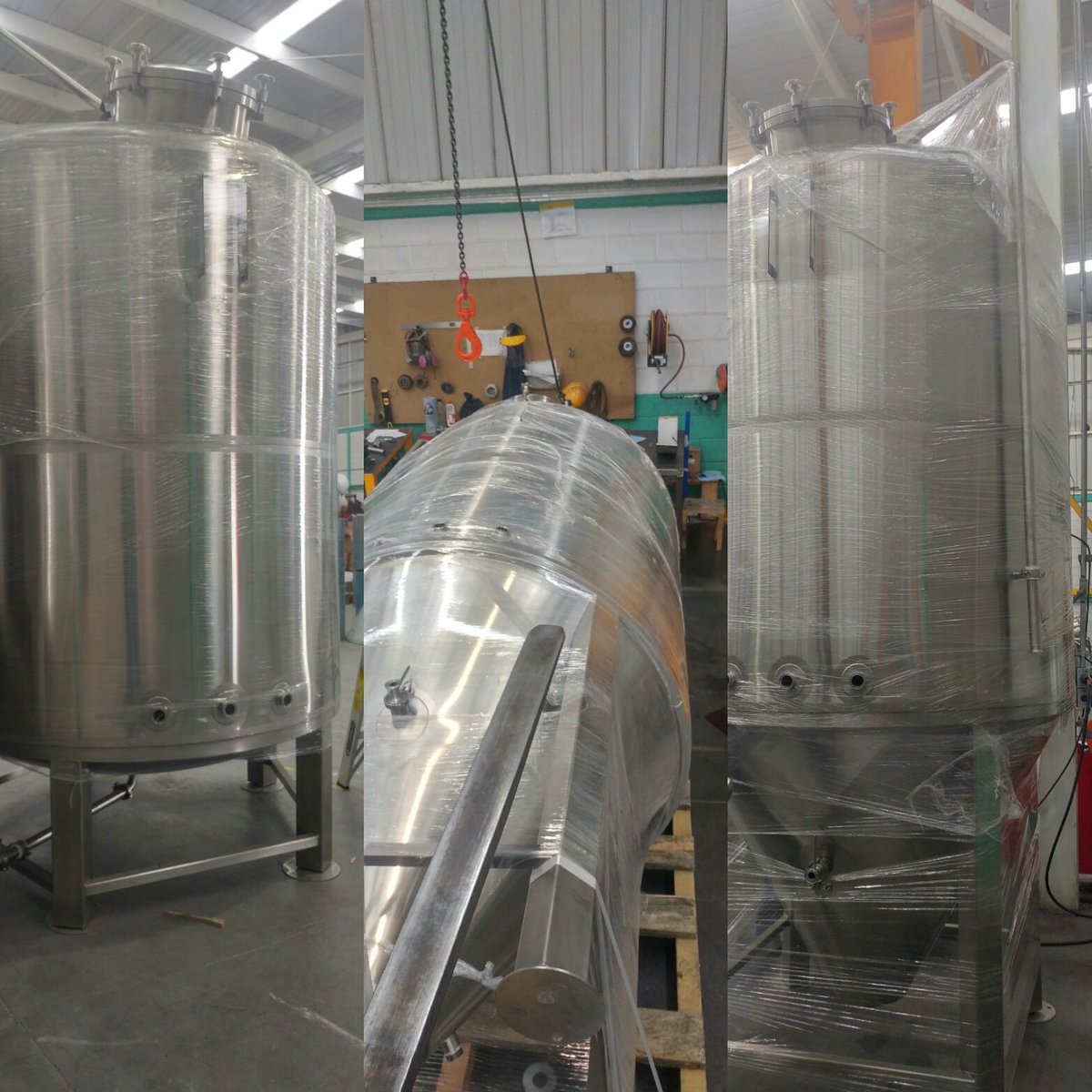 PKWMexico's tweet photo. Fermentadores y Brite Tank de 30Bbl para Standard Deviant Brewing en San Francisco, California. #pkwmx #pkwmexico #equiposcerveceros https://t.co/sEhQhhWzNT