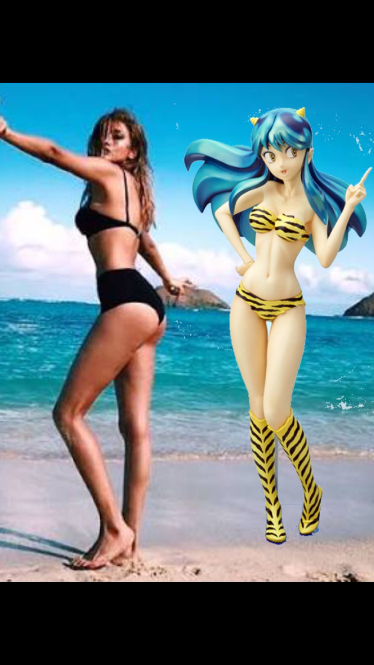 Nakano114 ローラちゃんのインスタ画像にラムちゃんを追加してみた ローラ ラムちゃん ビキニ T Co Bpnimlkwfw Twitter