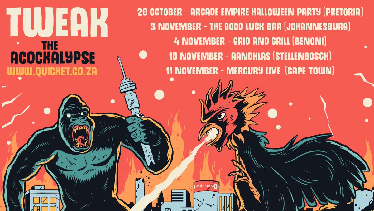 InfinityCoZa's tweet photo. .@TweakBand are back! Catch them on The Acockalypse Tour 2017! https://t.co/2g3izte59d #Acockalypse https://t.co/o6BW1khhRt