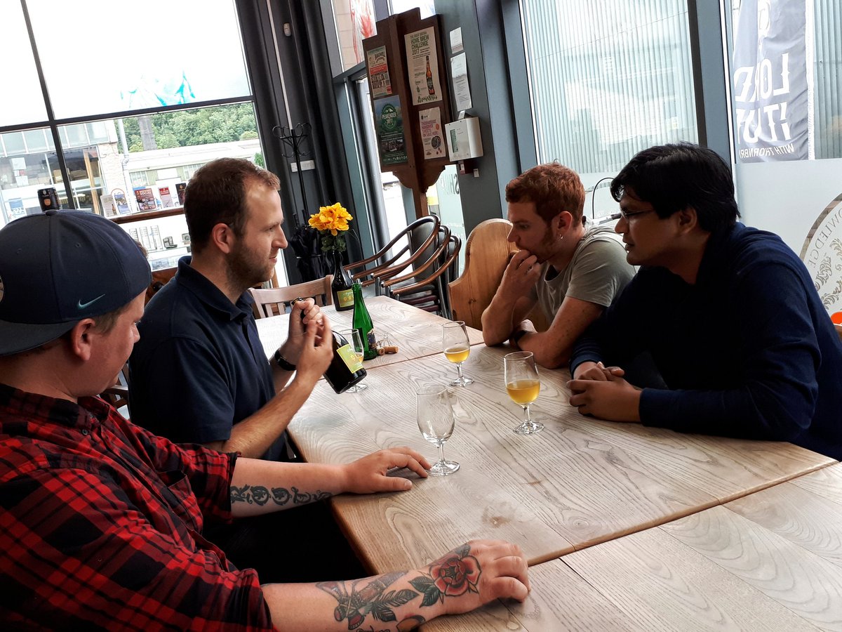 thornbridge's tweet photo. Great having Oswin, Fred and Axel visiting from @SaveurBiere π«π· #SerpentTime https://t.co/CmUMH0ovQz
