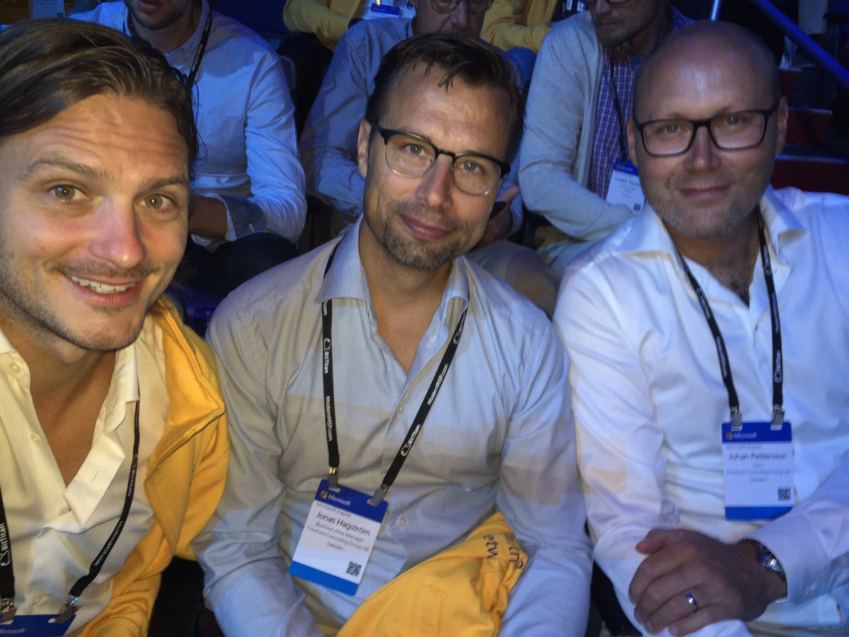 yoape's tweet photo. Ready for day 2 keynote #MSInspire with #ffcg #sweden https://t.co/4oFCdCUgUb