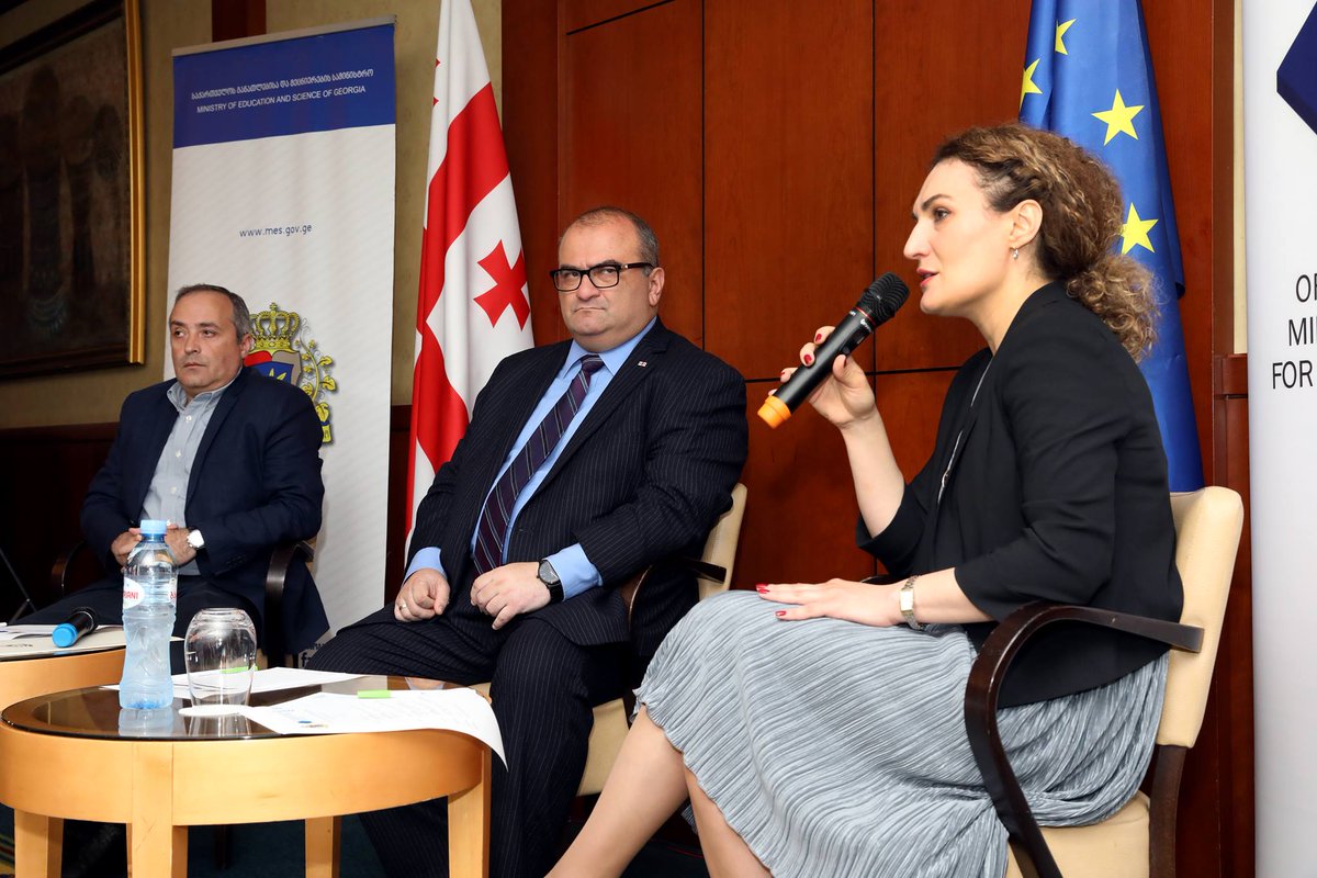 Intresting initiative for #EthnicMinorities! Presentation of bilingual teachers' competition  with @Educationgovge!  #StateStrategy