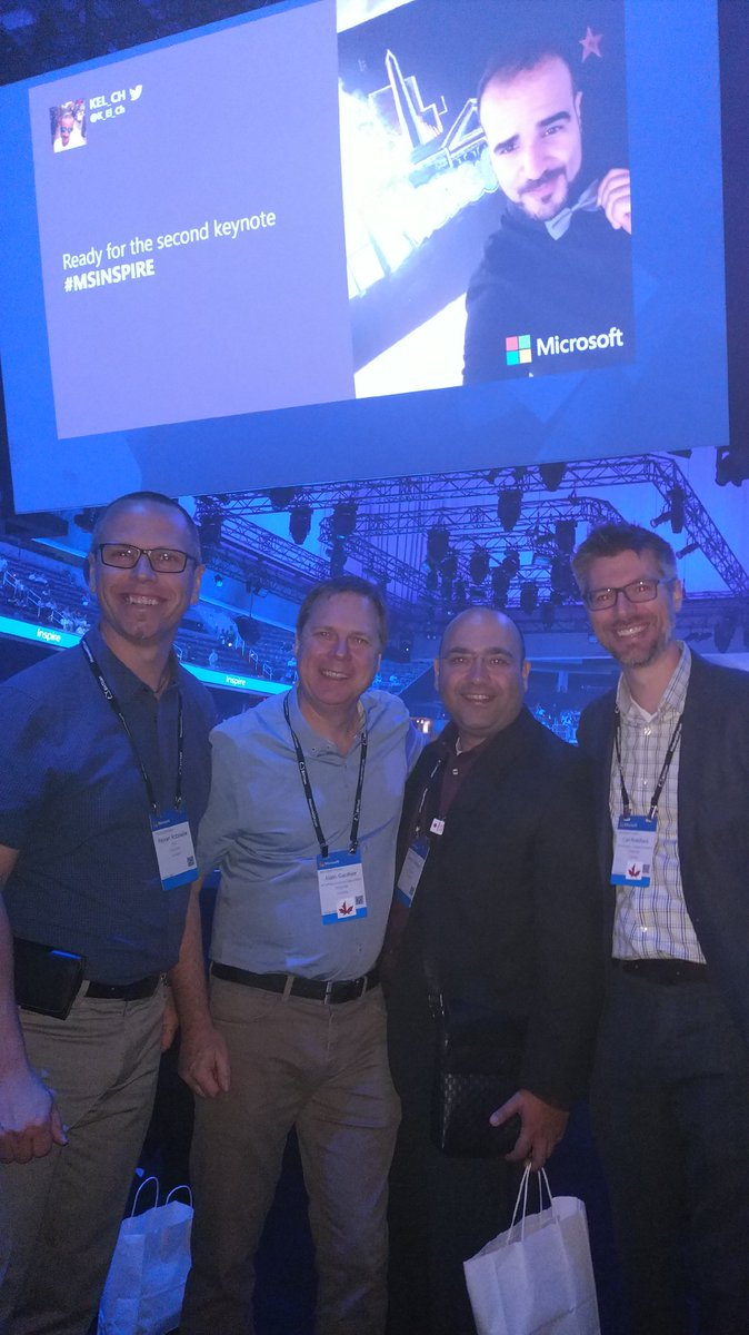 clouddevx's tweet photo. #TeamEmyode ready for day 2 at #MSInspire https://t.co/GEaczWUPl8