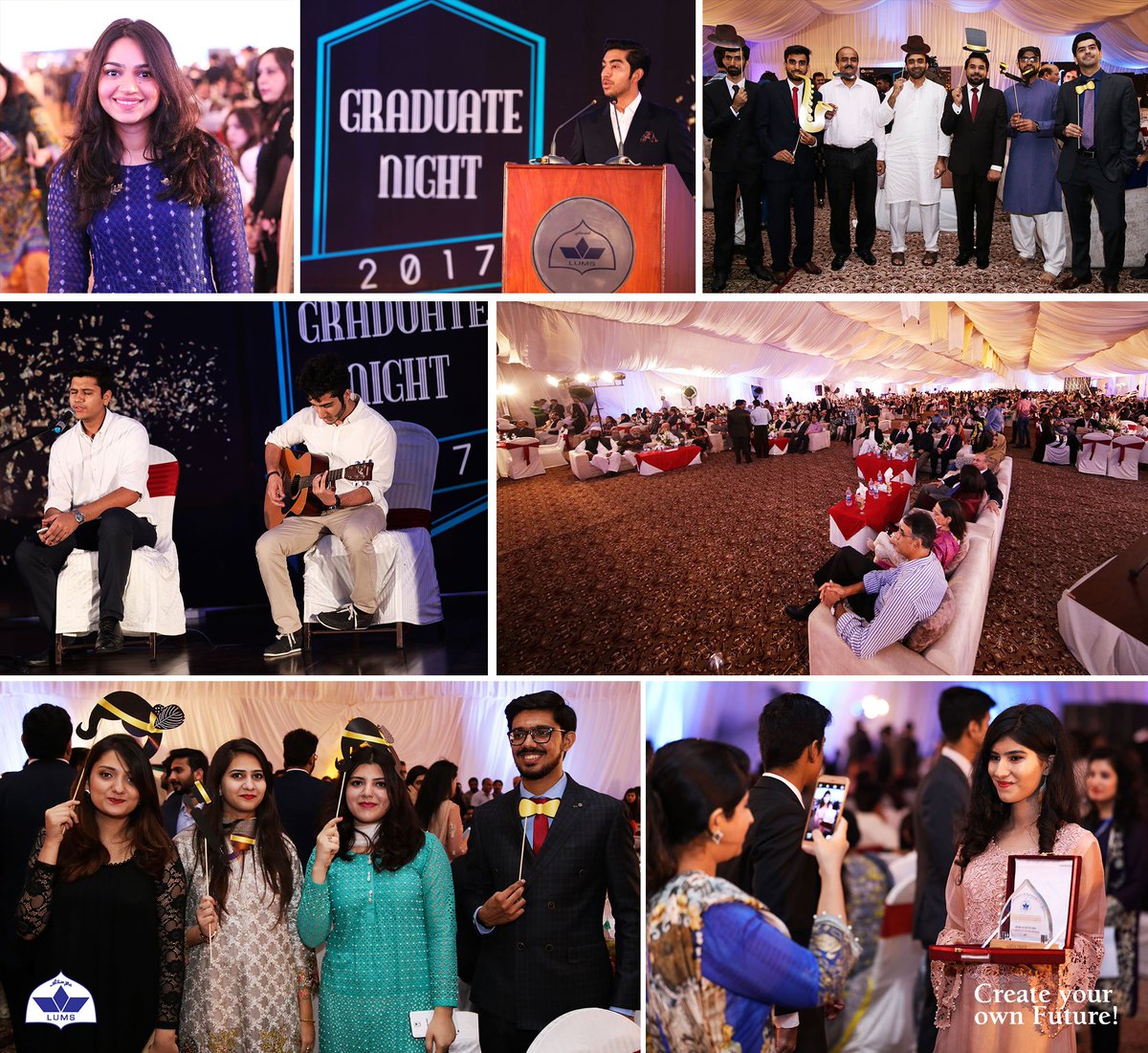 LifeAtLUMS's tweet photo. Graduate Night 2017, a night of laughter, nostalgia and happiness lit by the class of 2017! #GraduatingLuminite https://t.co/Rn6TZkHsI9