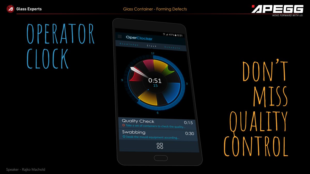 GlassOpenBook's tweet photo. DON'T MISS QUALITY CONTROL, help your IS machine operator to help the company to earn money • OperClocker - now part of the #GCFDA system. https://t.co/HNEAr6P5NX