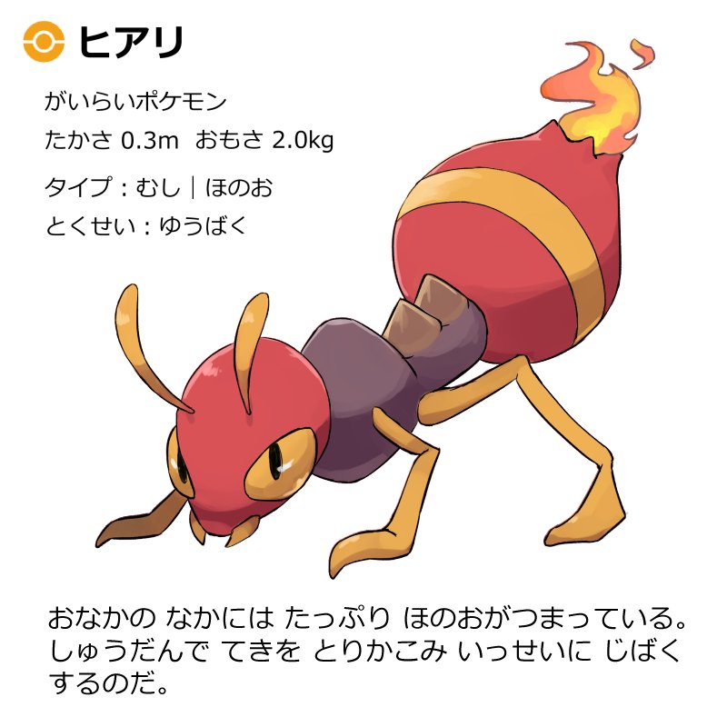 ポリ ヒアリってなんかポケモンにいそうじゃない 初期のころの ネーミングが雑なポケモン