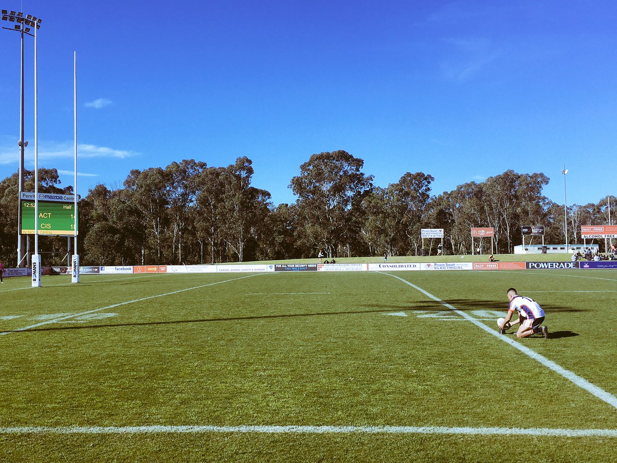 elgiddo's tweet photo. Kick to come! #KingKozza on kicking duty for NSWCIS versus ACT at St Marys Leagues Stadium #ASSRL #rugbyleague #ProudUncle https://t.co/DvGdBjeelQ