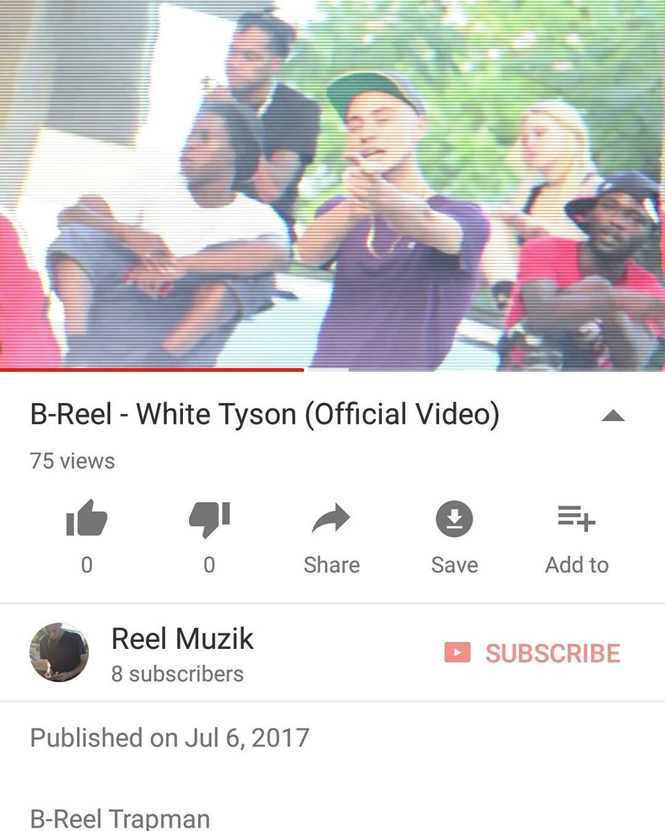 BReel2012's tweet photo. Check out my newest #MusicVideo #WhiteTyson #BReel #ReelMuzik #PFMC https://t.co/7wBq2S7Nuo