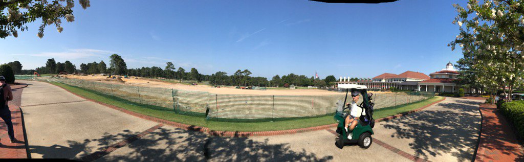 RGTrackMan100's tweet photo. Pinehurst putting green and short game area currently https://t.co/pifWkZ7tYl