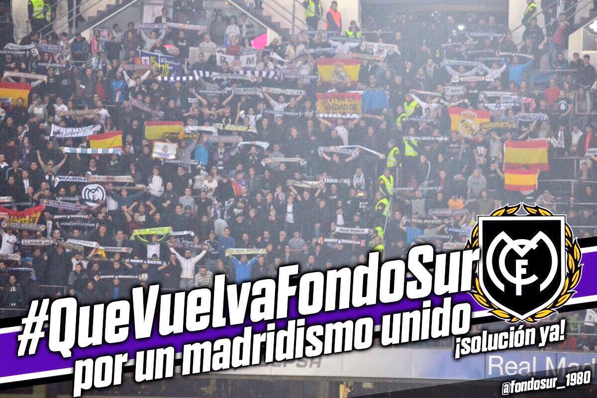 FielesUS's tweet photo. POR UN MADRIDISMO UNIDO!!! #QueVuelvaFondoSur https://t.co/yyHBhkXikf