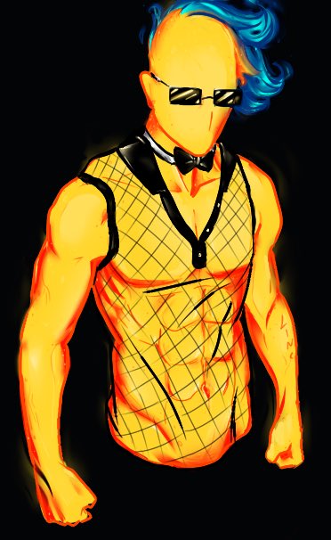 "Heya~"

-New UL!Grillby
-Gay AF
-Ships with chem/Sugar
-Romantic and kinky
-VERY flirtatious

"RT's for your favorite flame~?"