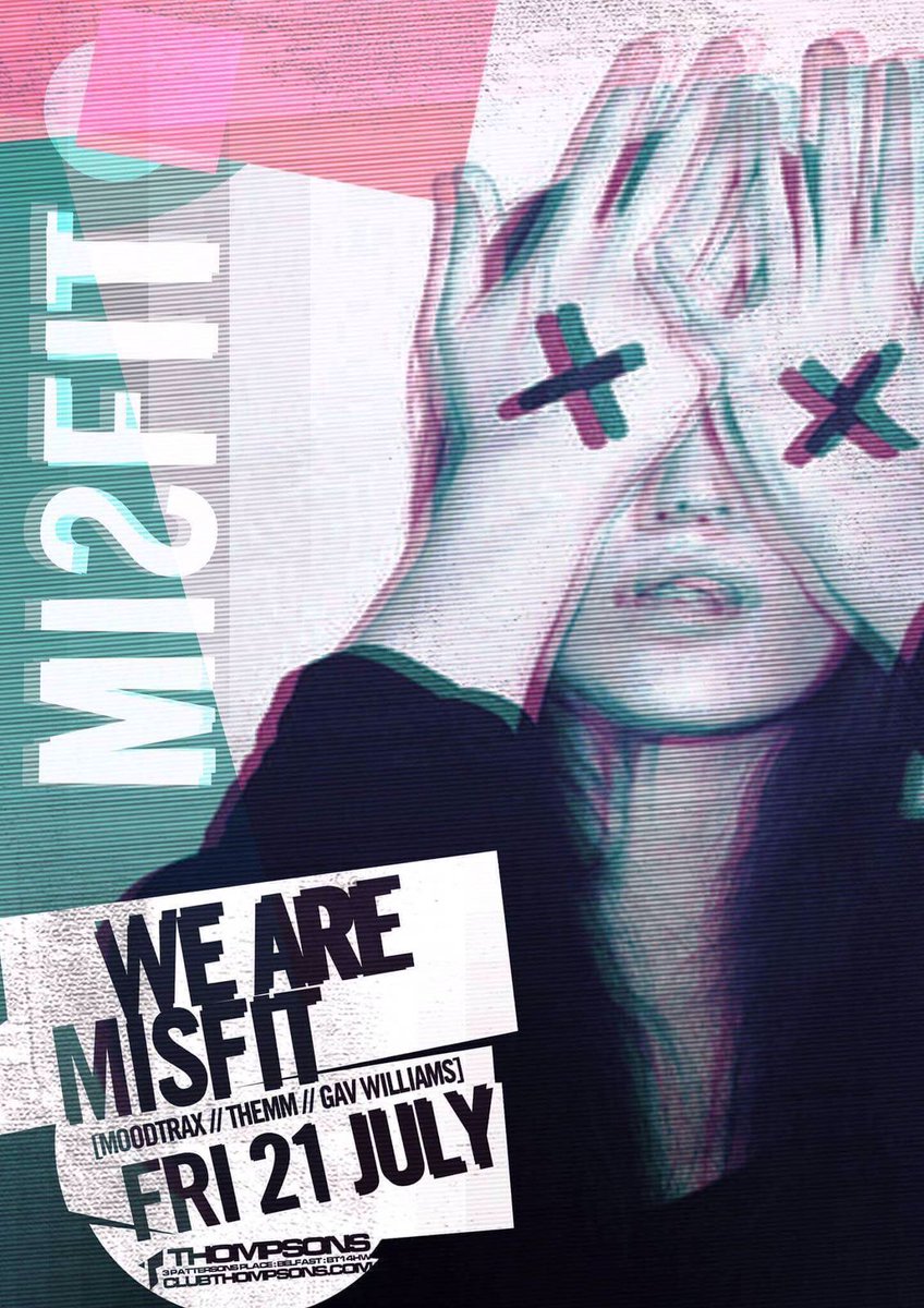 themm_djs's tweet photo. Back @ThompsonsGarage Friday 21st July for some Misfit madness! #wearemisfit https://t.co/hDNUae1hB8