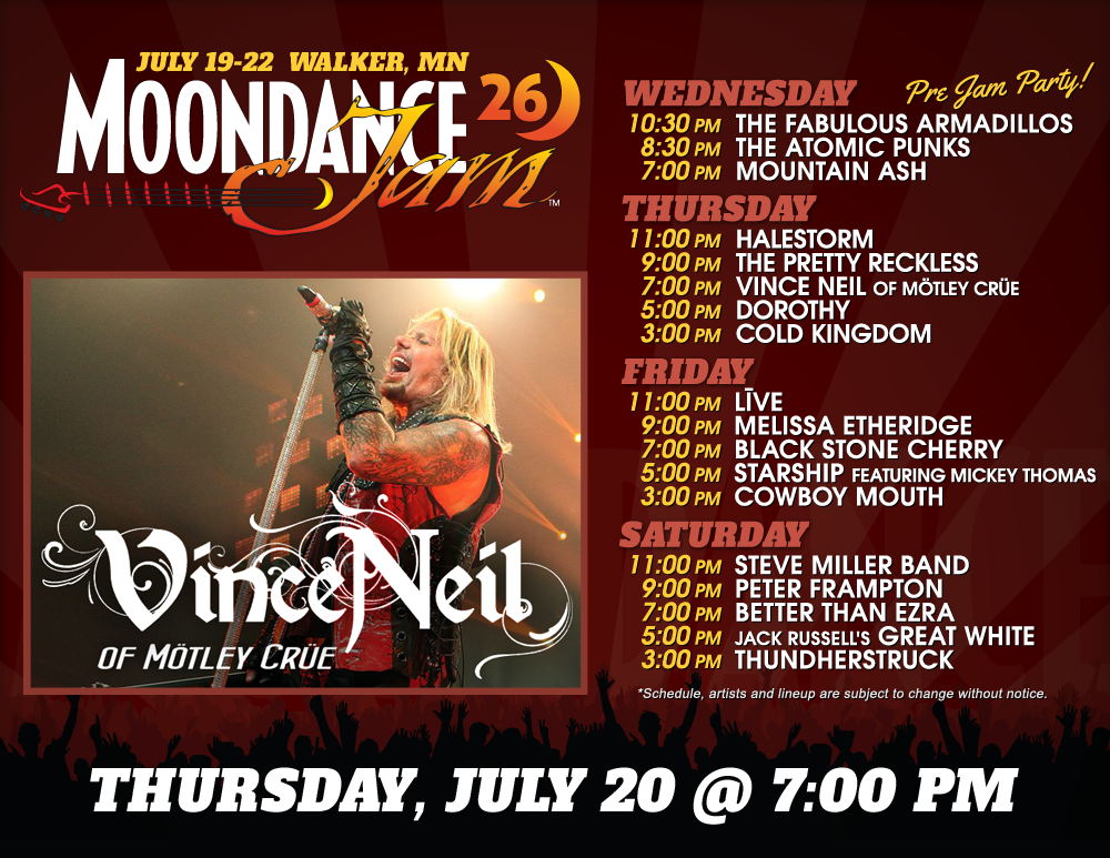 moondancejam's tweet photo. Need some of that 80's hits? We got some at Moondance Jam next week! @thevinceneil @JacksGreatWhite @StarshipControl @THS_ACDCTribute https://t.co/Vn5eaHpSpb